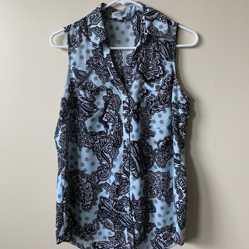 Express paisley/floral tank